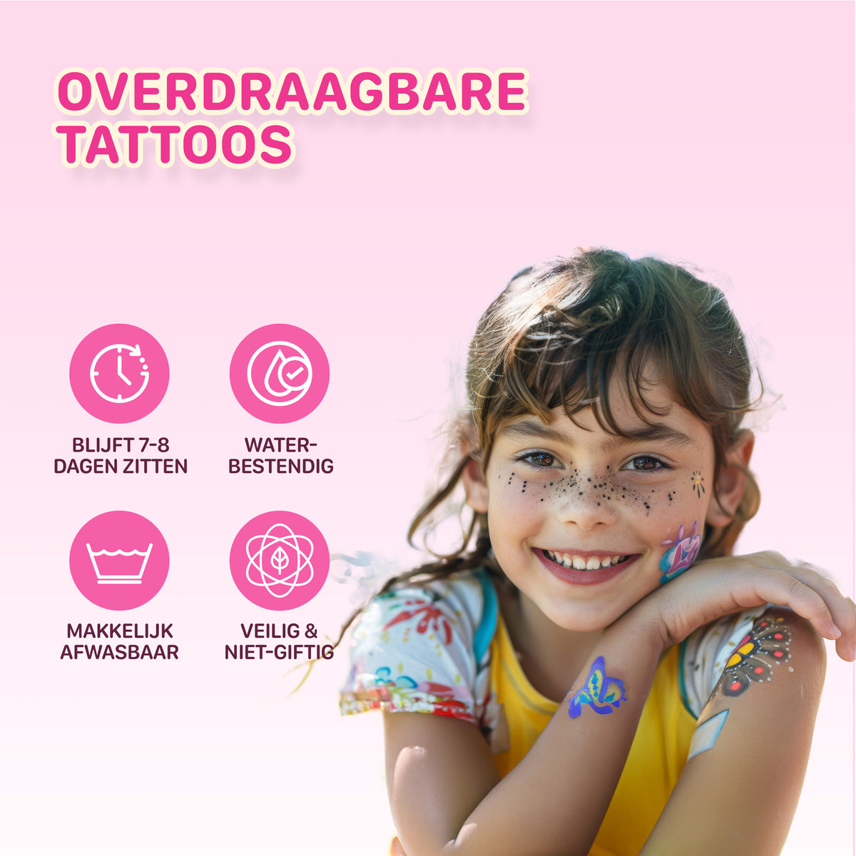XXL Glitter Tattoo Set voor Kinderen